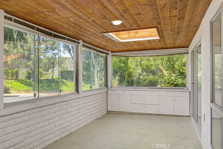 Another view of the enclosed rear patio.