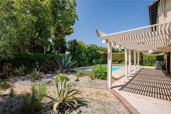 Low-Maintenance Yard with Pool