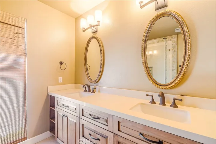 Hall Bathroom with Double Vanity