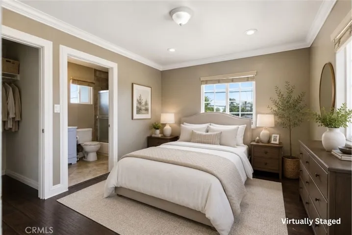 Primary Bedroom Staged