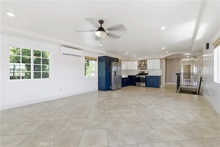 Open concept living room and kitchen