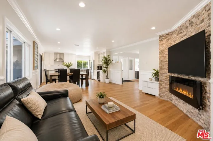 Family Room with coffee table