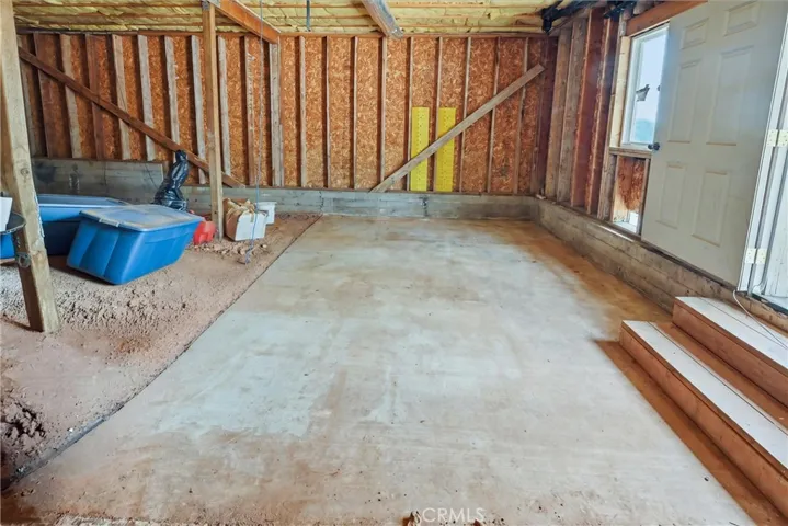 storage area under house - items digitally removed