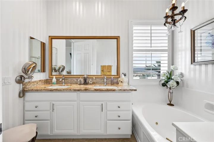 Primary Bathroom has View from Tub