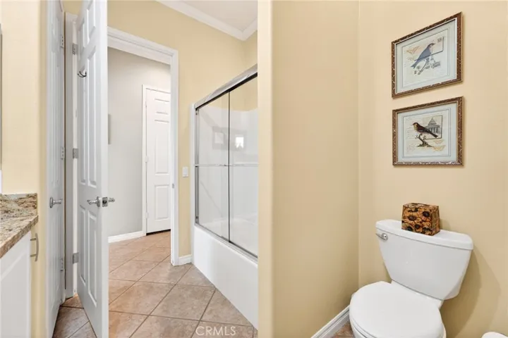 Jack and Jill Guest Bathroom has doorway from Hall and Private doorway from Guest Bedroom