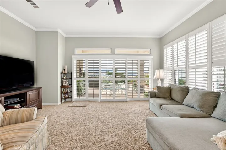 Great Room toward Slider with Views