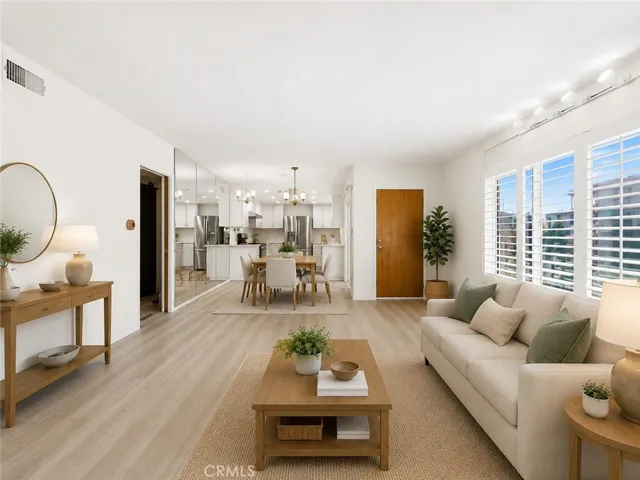 Virtual Staging living room and dining area