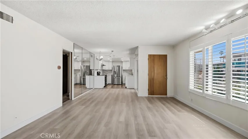 Original living room and dining area