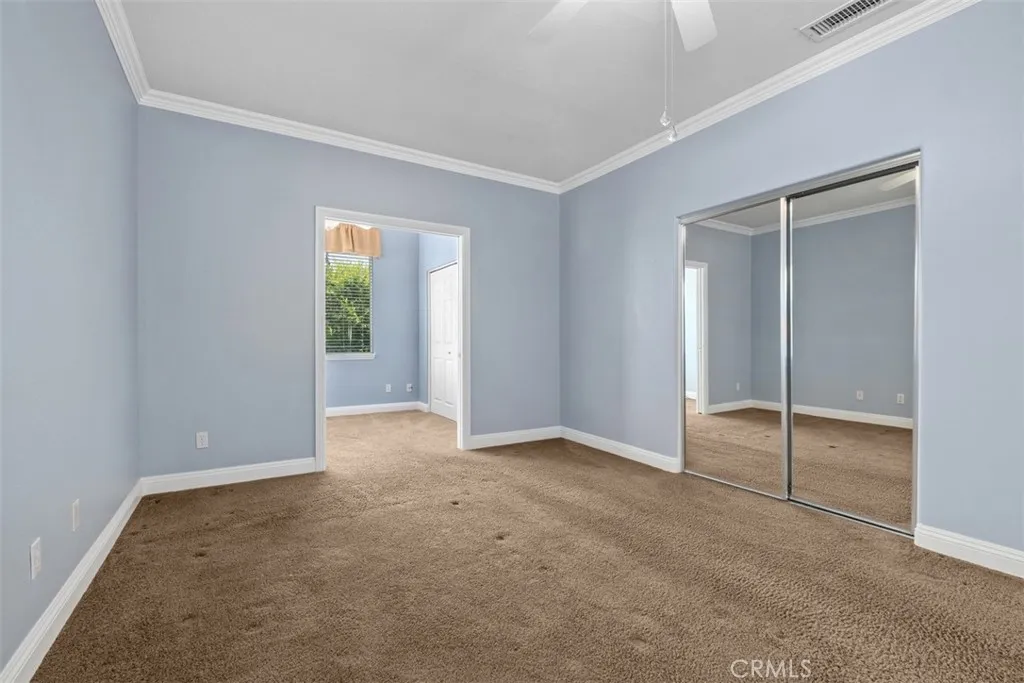 Virtually edited Primary bedroom.