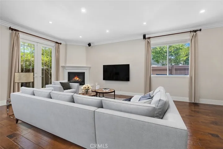 Virtually edited living room.