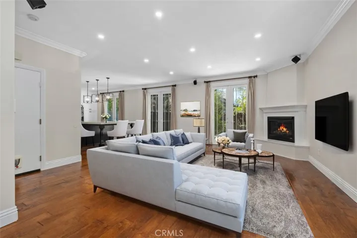 Virtually edited living room.