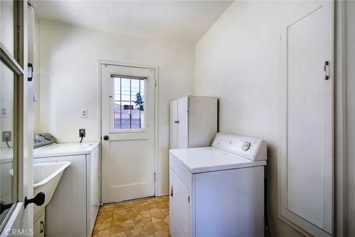 Laundry Room;built-in iron board at front right