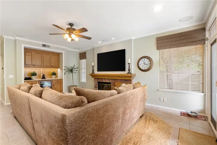 Family Room adjoining the kitchen