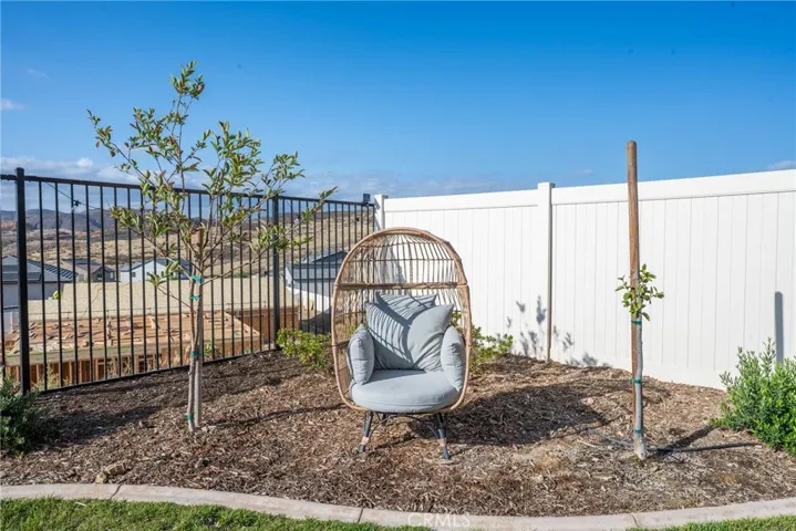 Large pool size backyard with views