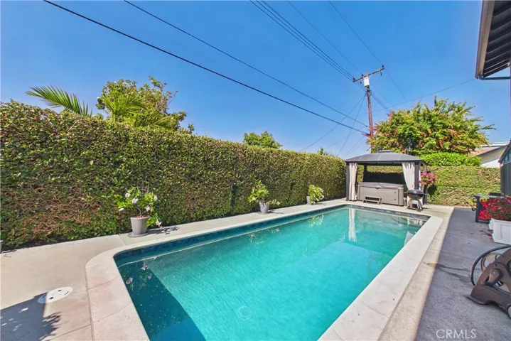 Resurfaced in 2021, the pool is ready for summer