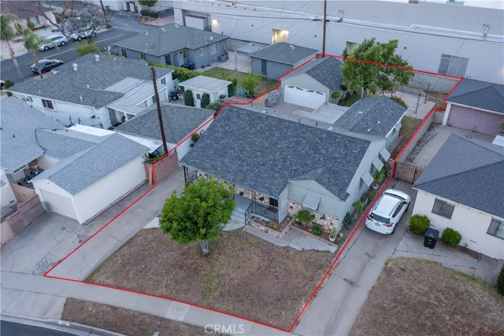 aerial view of the property