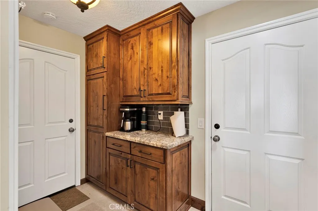 Coffee bar off kitchen