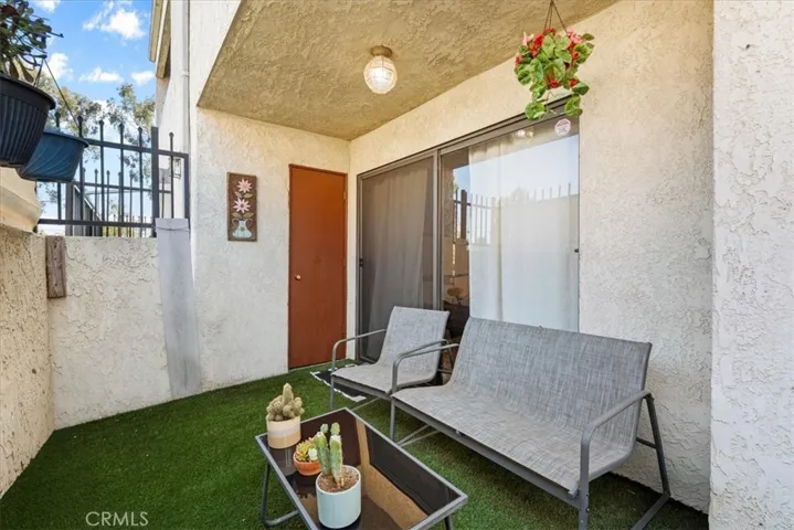 Private patio area
