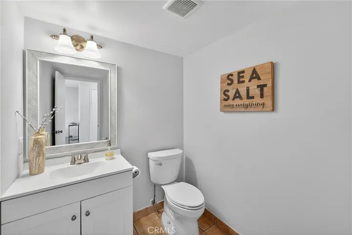 Main level half bathroom