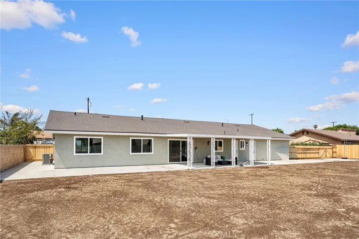Back covered patio