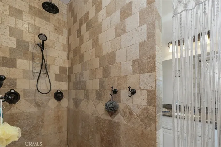 Walk-in shower in primary bath