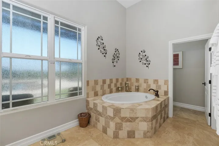 Primary bath soaking tub