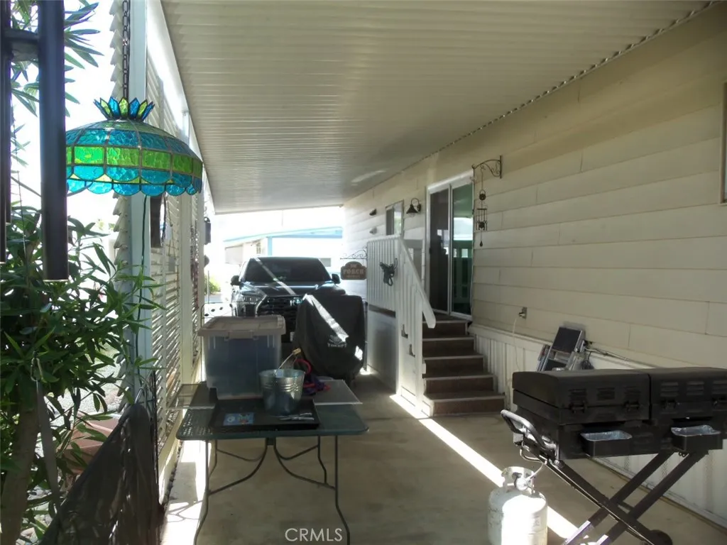 Back of carport