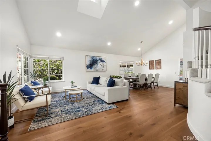 Upon entering impressive double doors, the formal living and dining room areas are at the front of the home. The more casual spaces of family room, kitchen and breakfast nook are located towards the back of the home.