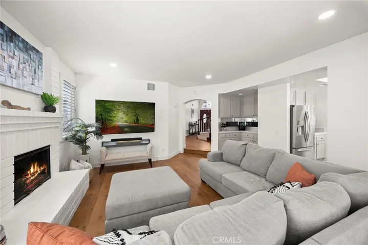 Whether binge-watching Netflix or hosting Super Bowl, this family room will accommodate your gatherings.