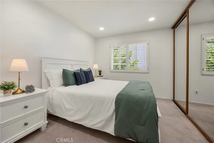 The secret to a calm and restful space: a light and airy escape. Bedroom #3 is located upstairs and adjacent to hall bath.