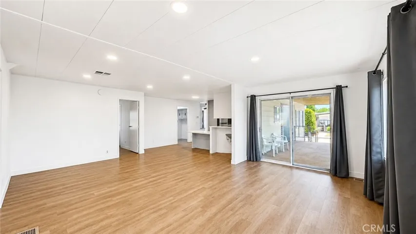 Main bathroom with patio view
