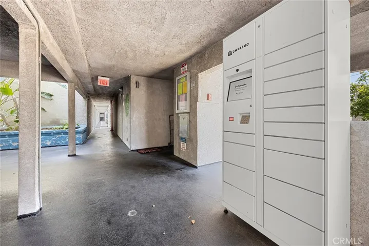 Secure delivery storage lockers offer added convenience for package deliveries.