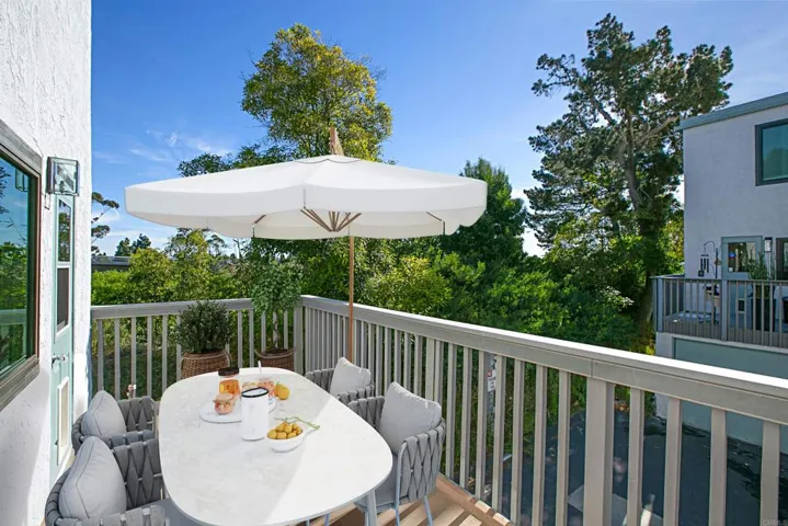 Virtually staged Rear Patio