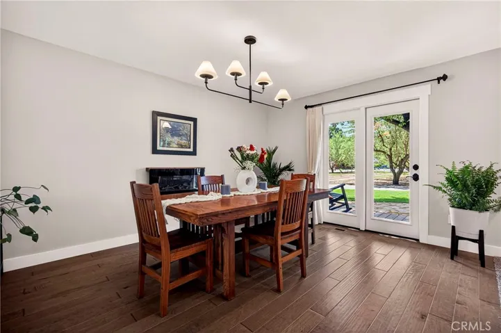 French doors lead to front patio