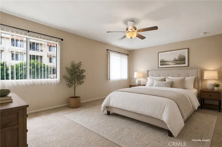Virtually staged masterbedroom #1