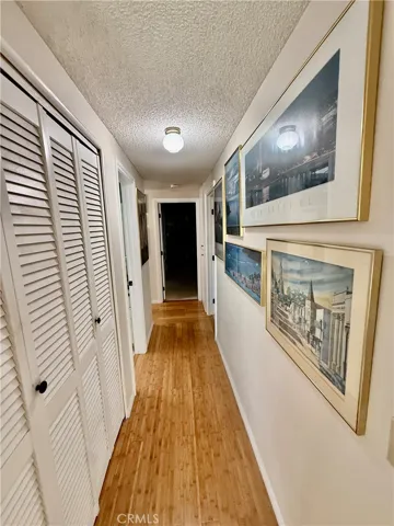 Hallway with closet