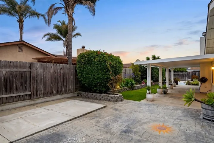 Spacious Backyard at Sunset