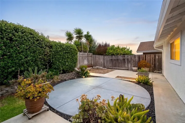 Backyard at Sunset