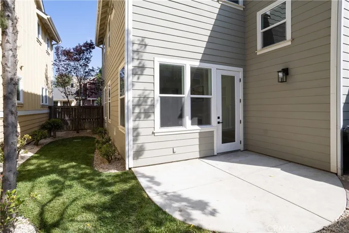 Patio Area with side yard