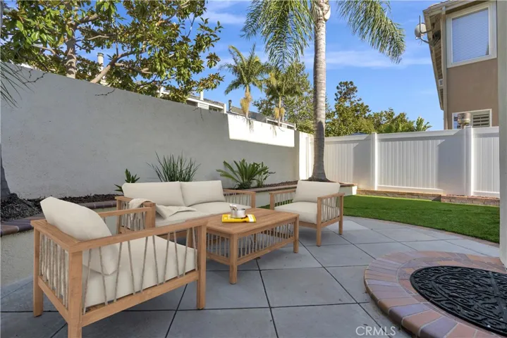 Patio virtually staged