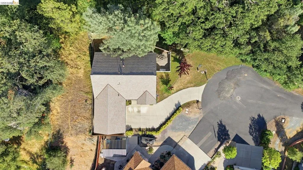 View from above of property