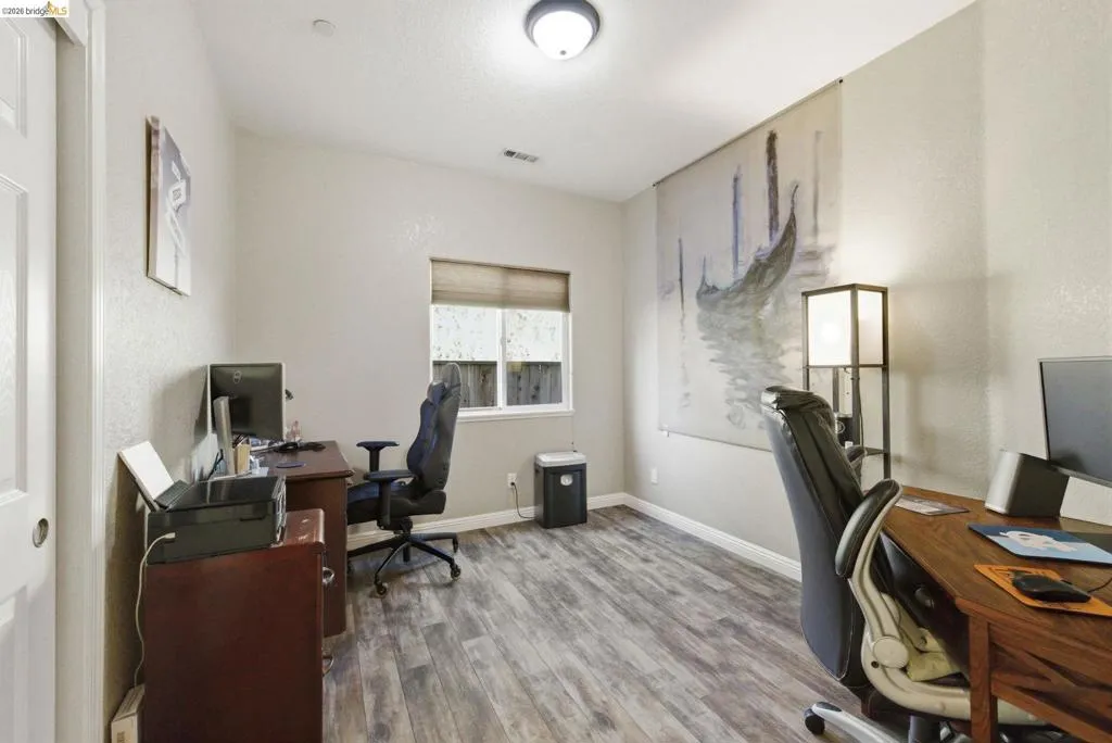 Bedroom converted to an office