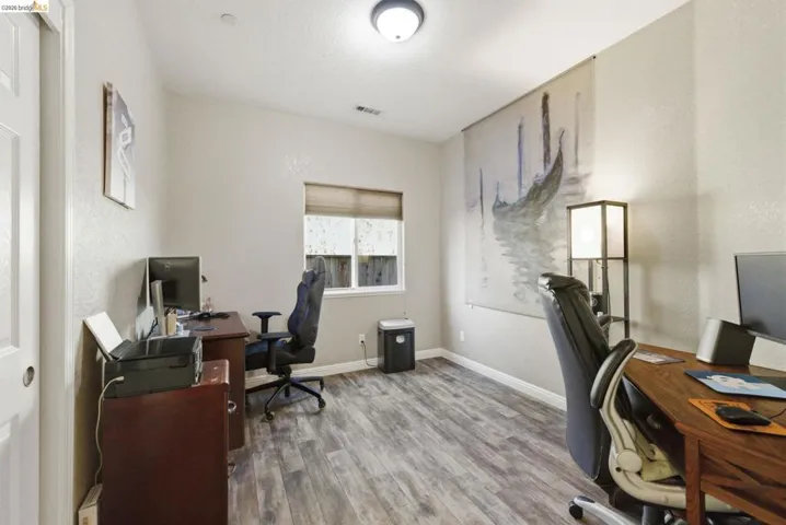 Bedroom converted to an office