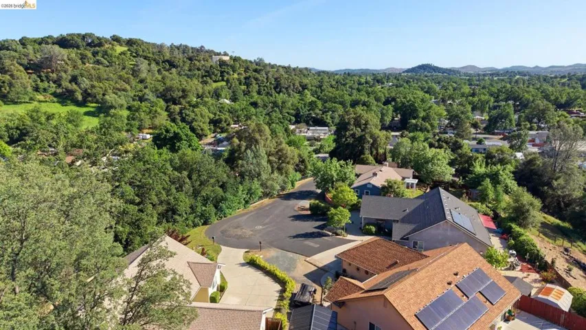 Drone / aerial view of a heavily wooded area