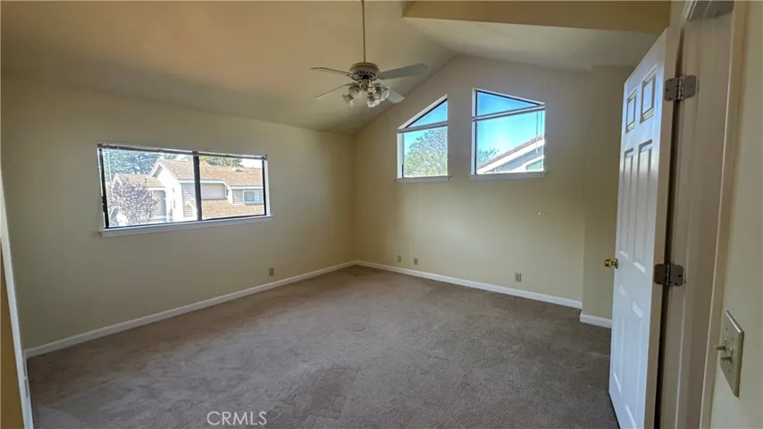 Lots of windows, vaulted ceilings in Primary Bedroom, upstairs with no common bedroom walls with other bedroom in home