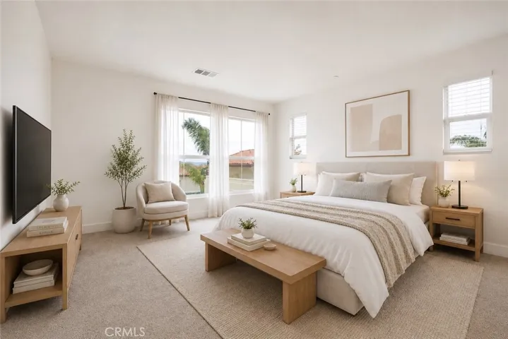 "Virtually Staged" Primary Suite