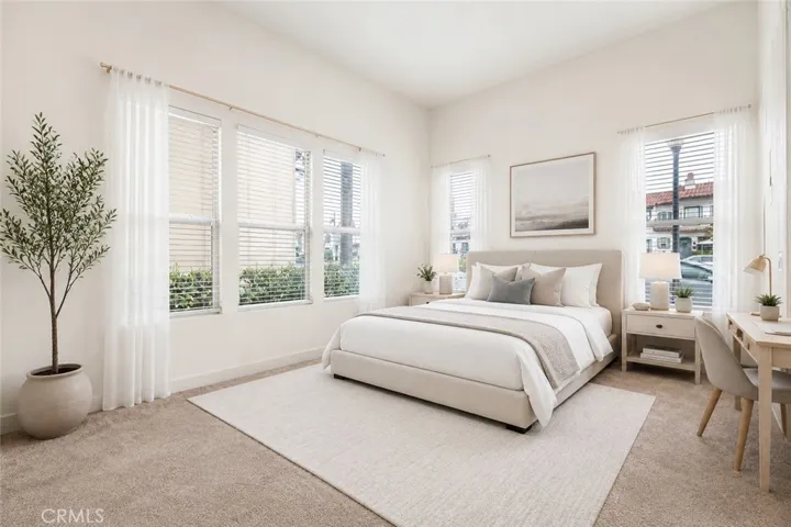 "virtually staged" third bedroom/ flex space