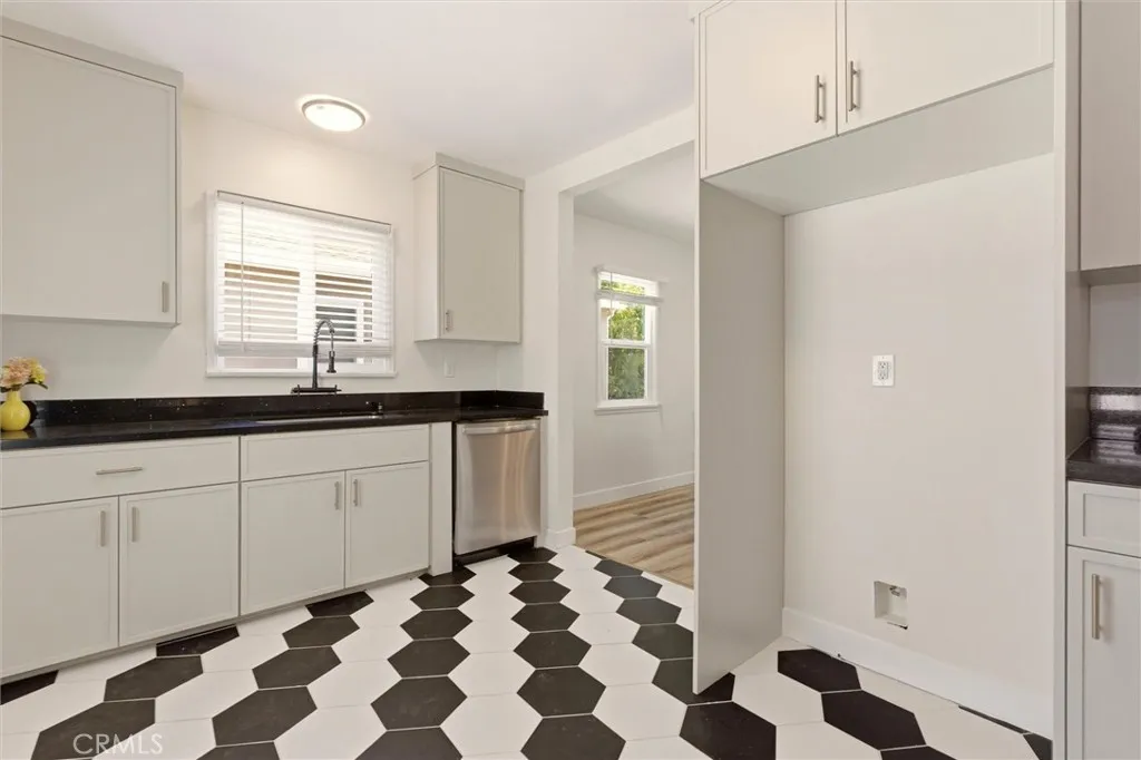 Another view of the kitchen in the single family home.