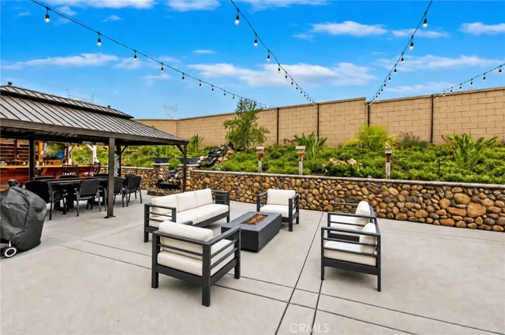 Backyard area