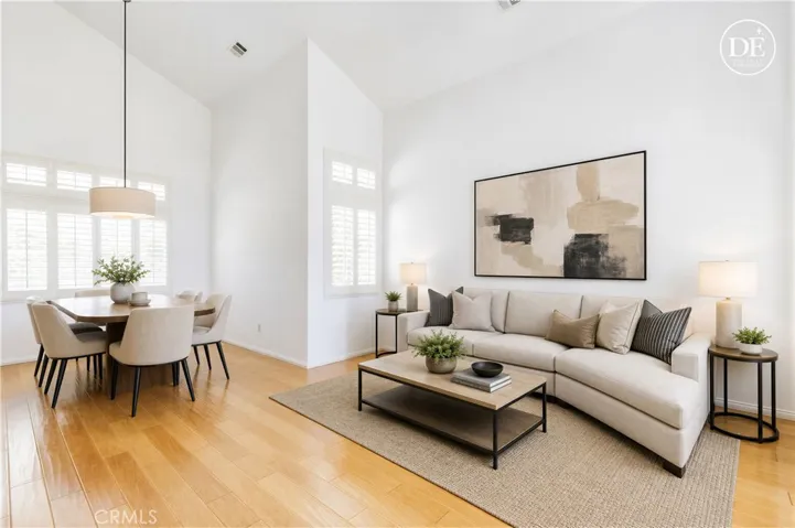 Virtually staged with contemporary Furniture